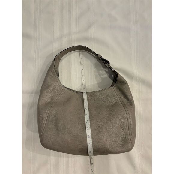 Michael Kors Fulton light taupe Pebble Leather Hobo Bag Women's Handbag purse - Picture 9 of 12